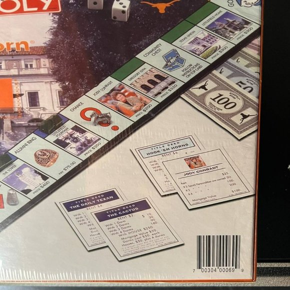 Vintage Monopoly University of Texas Longhorn Edition 1998 Board Game Sealed - Picture 4 of 7